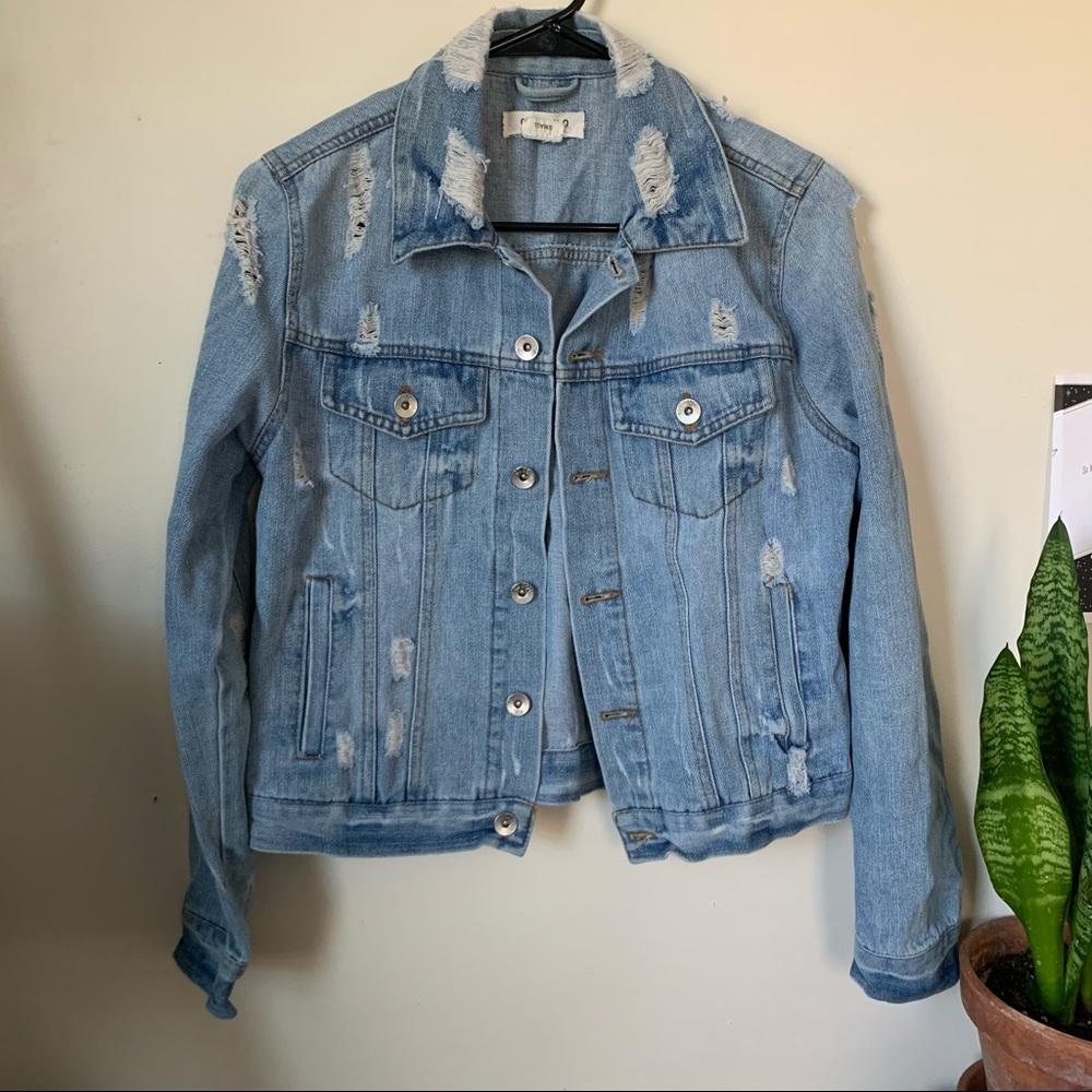 Distressed Denim Jacket